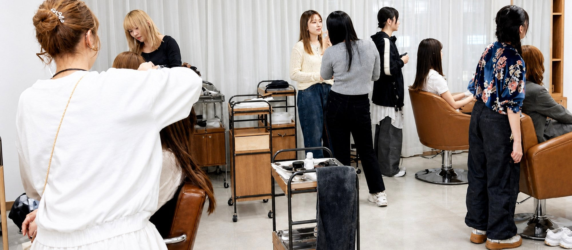 サロン研修の様子